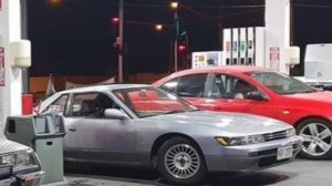 Heartless crims steal vehicle as owner pays for fuel